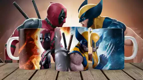 vectores plantilas DEADPOOL,WOLVERINE,SUPERHéROE,